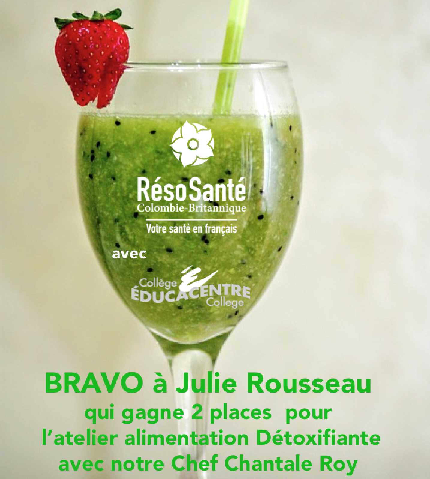 Gagnant concours DETOX