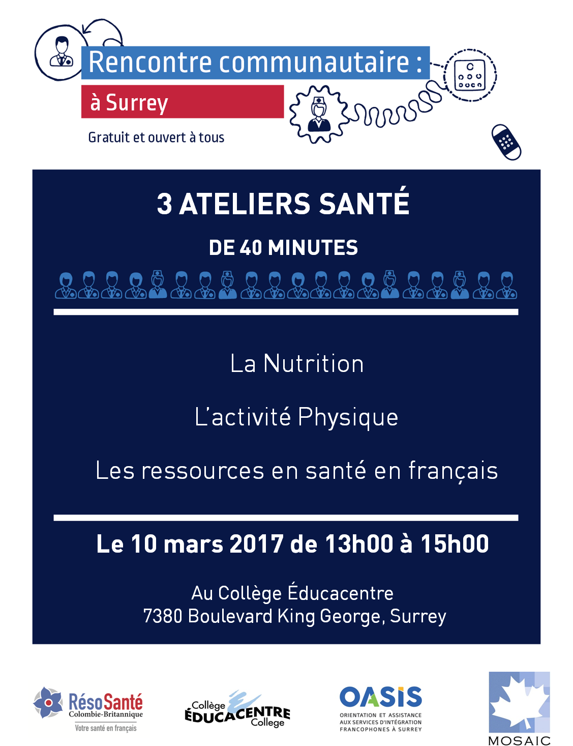 affiche 10 mars Surrey